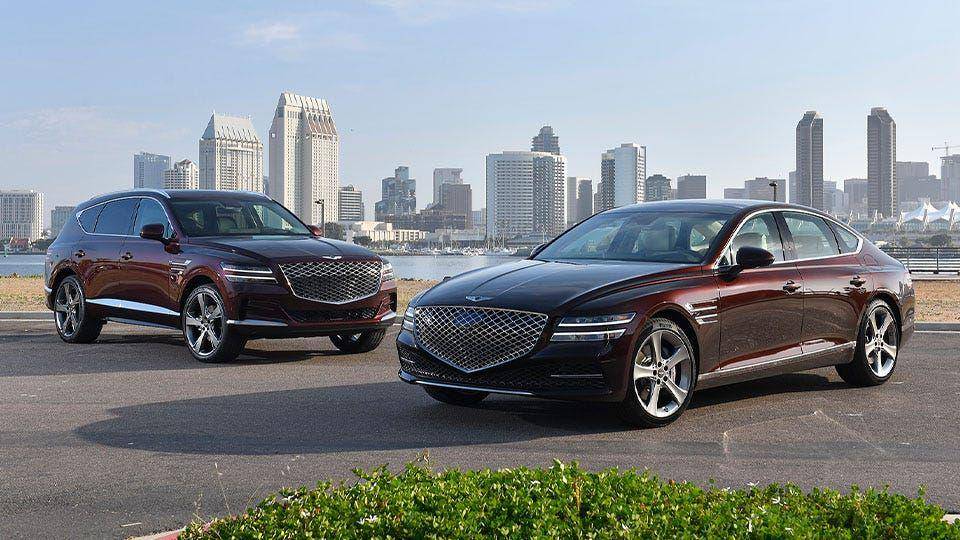 GV80 dan G80 yang merupakan SUV dan sedan mewah Genesis. (forbes.com)