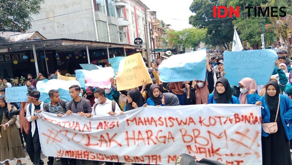 Didemo Mahasiswa, DPRD Binjai Teken Petisi Tolak Kenaikan BBM
