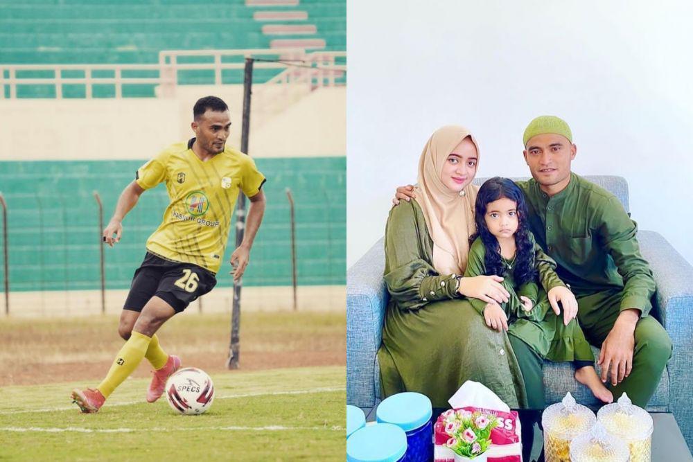 9 Potret Pesepak Bola Rizky Pora yang Jago Asuh Anak, Family Man!