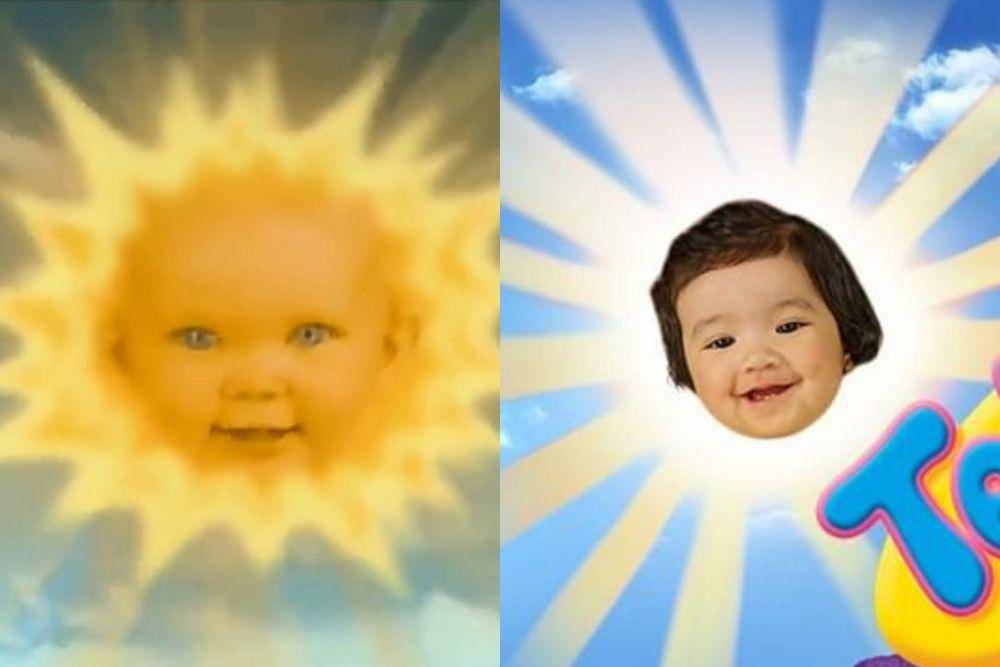Matahari di Teletubbies versi dulu dan sekarang. (instagram.com/teletubbieshq)