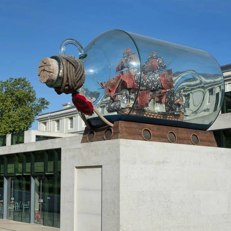 potret artistik Nelson's Ship in a Bottle (instagram.com/royalmuseumsgreenwich)