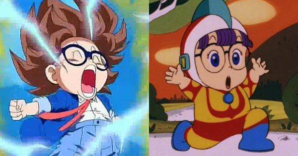 Mode Super Saiyan dan Ultraman milik Arale  ( Toei Animation / Dr. Slump )