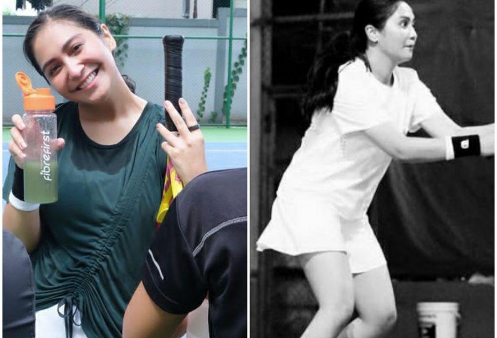 Potret Caca Tengker saat bermain tenis. (Instagram.com/cacatengker)