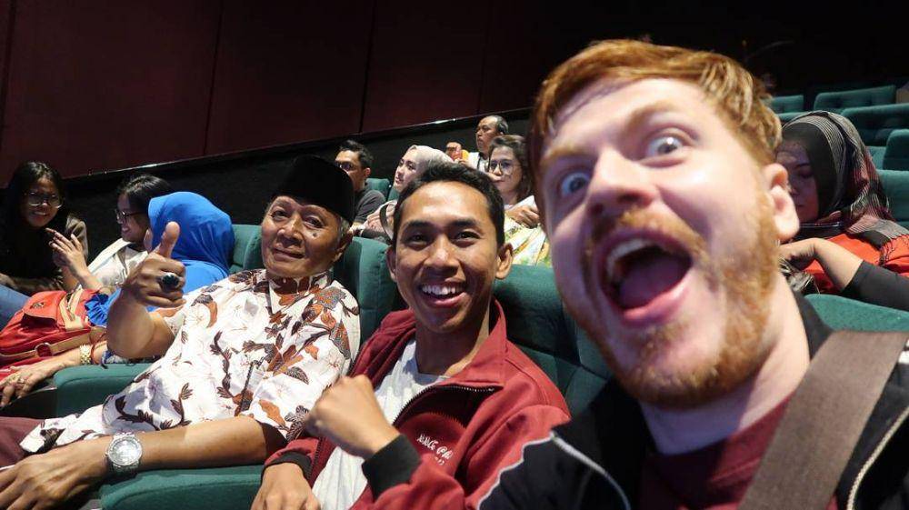 Cak Sapari dalam Premier Film Yowis Ben. (instagram.com/londokampung)