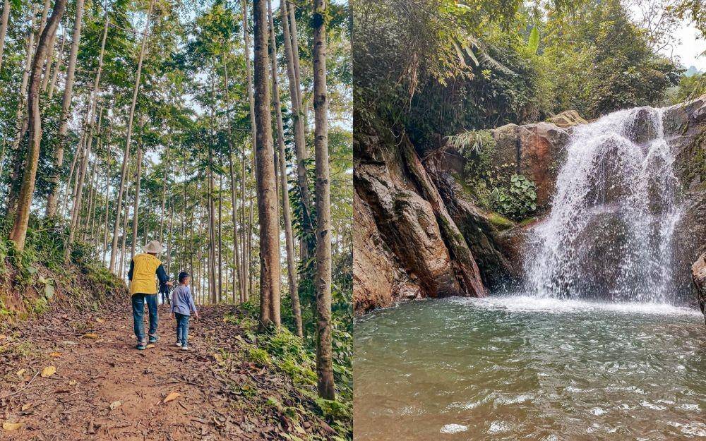 Jalur hiking ke curug Hordeng (instagram.com/srimeiyanti)