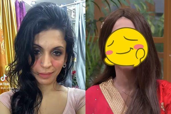 9 Potret Kak Jill Di-make Over Bak Artis India, Awas Pangling!