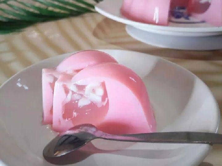 ilustrasi puding kelapa  cocopandan (yummy.com/Nirastorytummy)