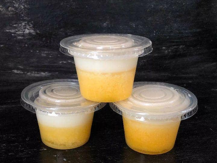 ilustrasi puding kelapa sirup jeruk (yummy.com/Fauziahafifathuzahwa)