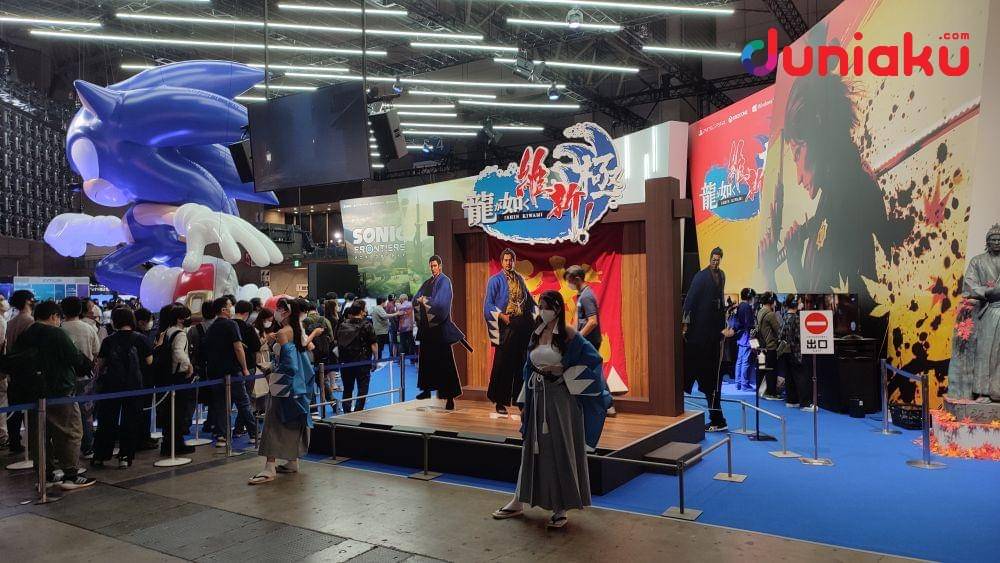 Keseruan di booth Sega (duniaku.com/Dimas Ramadhan)