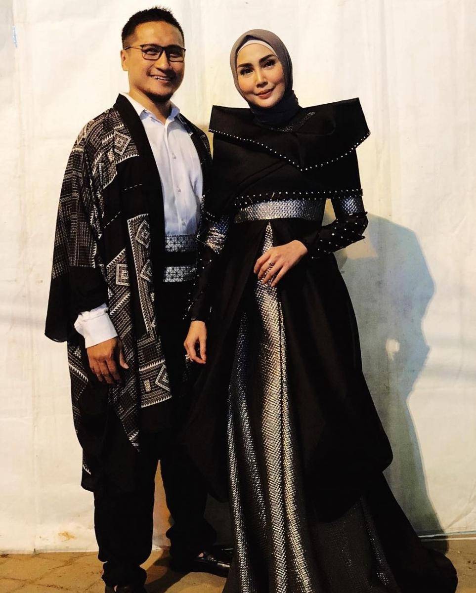 OOTD kondangan couple Fenita Arie (instagram.com/fenitarie)