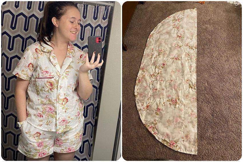 potret baju dari bahan sekitar (reddit.com/user/redhotjaz)