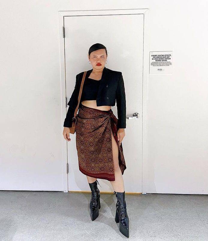 Wanda Hara di NYFW 2022 (instagram.com/wanda_haraa)