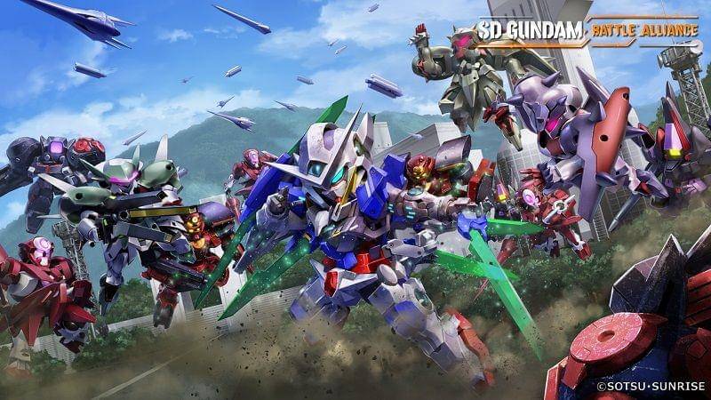 Art untuk skenario Rebirth by Destruction di SD Gundam Battle Alliance. (Dok. Bandai Namco/SD Gundam Battle Alliance)
