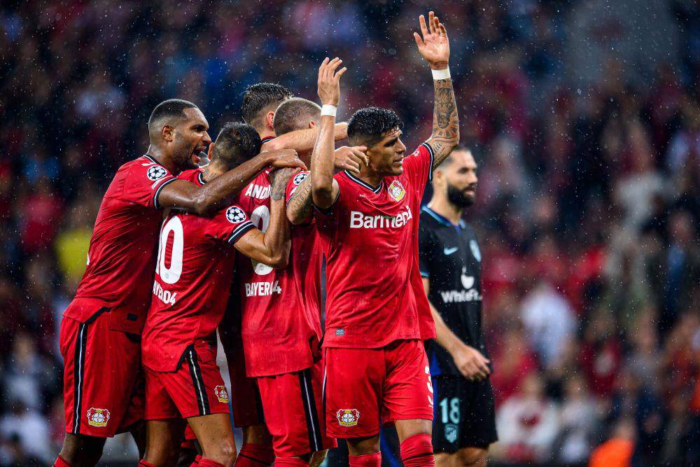 selebrasi gol pemain Bayer Leverkusen (twitter.com/bayer04_en)