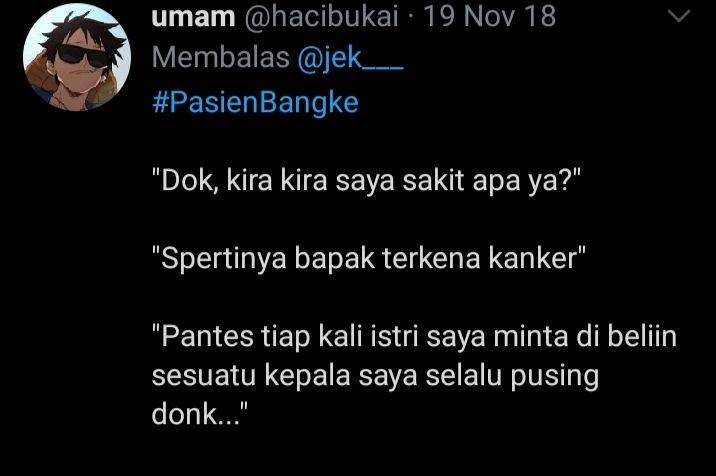 percakapan receh Pasie dan dokter (twitter.com/@hacibukai)
