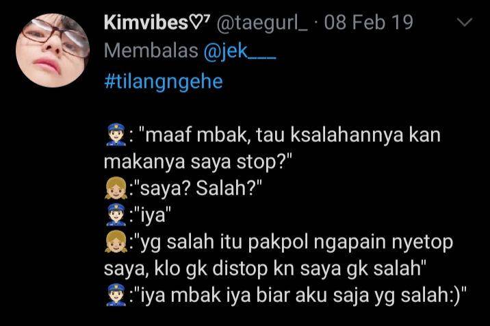 cerita receh kena tilang (twitter.com/@taegurl_))