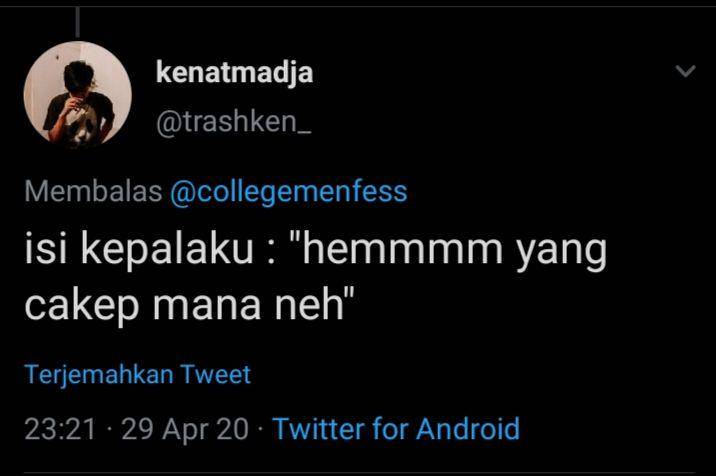 cerita mahasiswa baru (twitter.com/trashken)