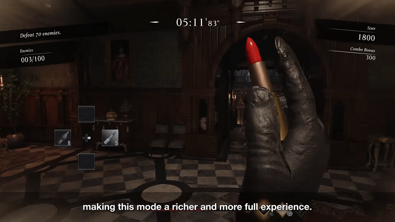 Lady Dimitrescu di Mercenary mode. (youtube.com/Capcom USA, dok. Capcom)