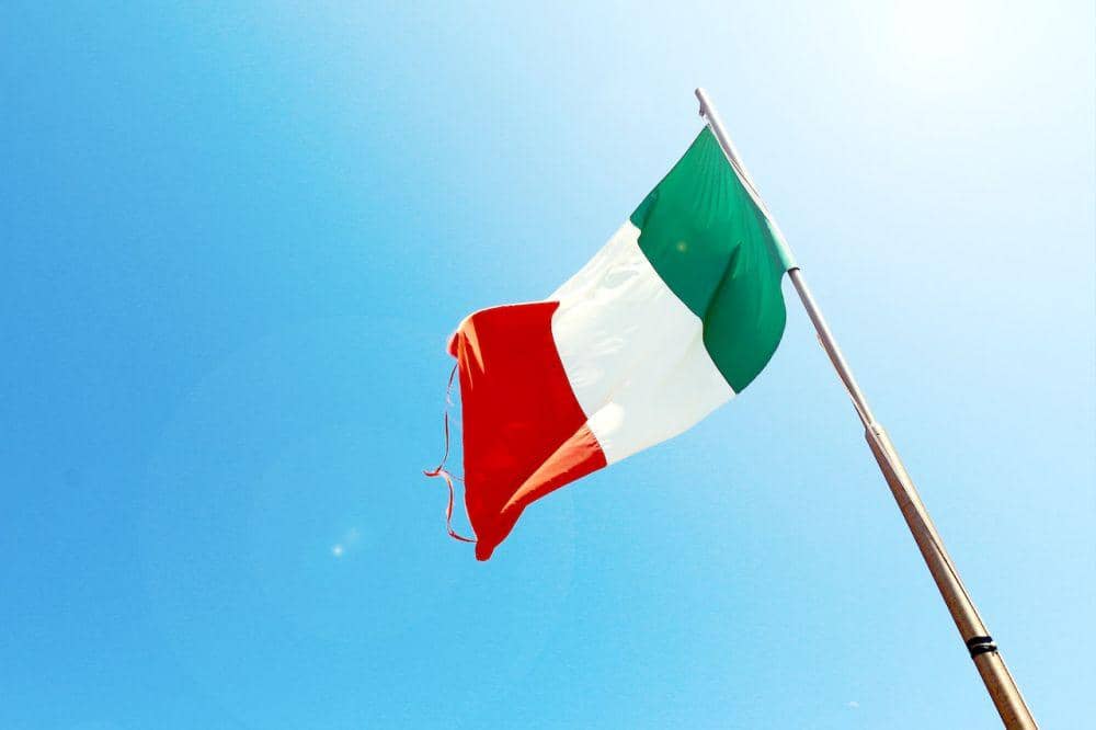 ilustrasi bendera Italia