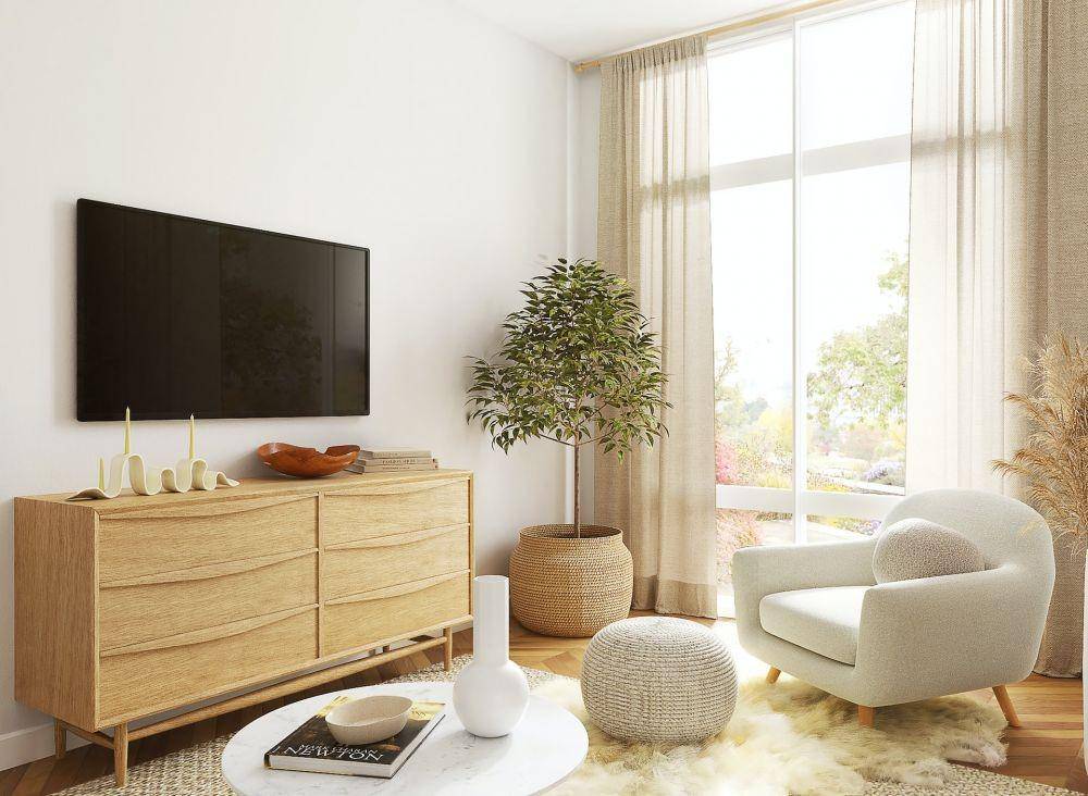 Ruangan Modern Minimalis dengan Karpet (unsplash.com/Spacejoy)