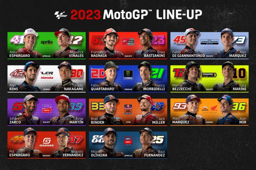 11 Tim MotoGP 2023 Sudah Lengkap, Siapa yang Bakal Jadi Andalanmu?