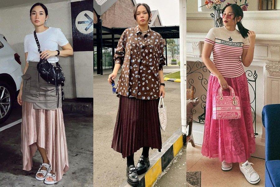 10 OOTD Pakai Skirt ala Ayla Dimitri, Super Fancy nan Feminin!