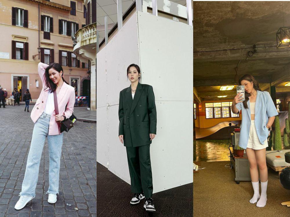 9 Gaya Busana Catchy dengan Blazer ala Aktris Thailand Ben Raviyanun