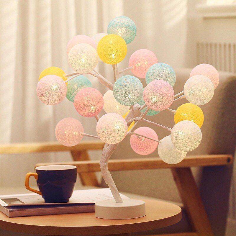 lampu tidur estetik bernuansa hangat (instagram.com/lemarionlen)