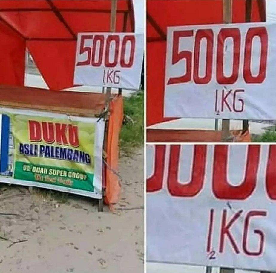 ide penjual biar terlihat murah (twitter.com/nocontextwarung)
