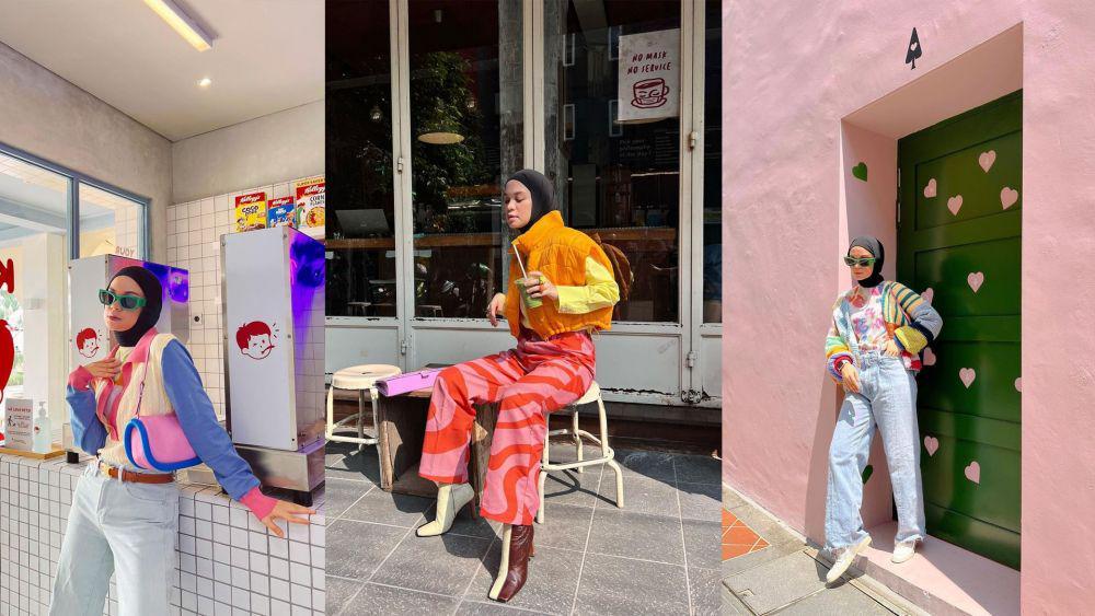 11 Ide Outfit Cerah ala Tantri Namirah, Serba Outer dan Colorful!