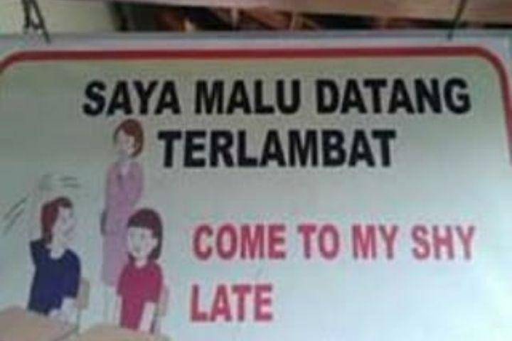 kesalahan bahasa Inggris di sekolah (instagram.com/humorsantuy)