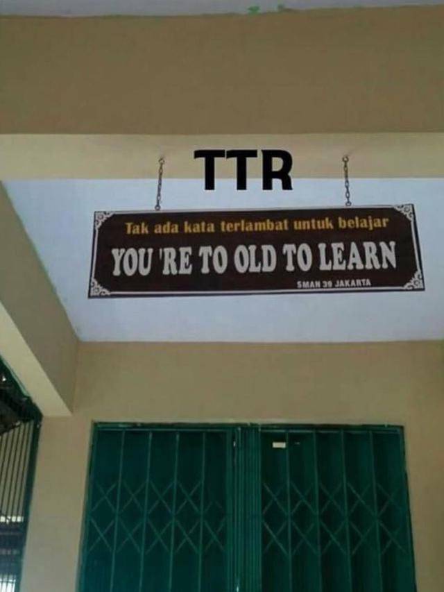 kesalahan bahasa Inggris di sekolah (twitter.com/fbreceh)