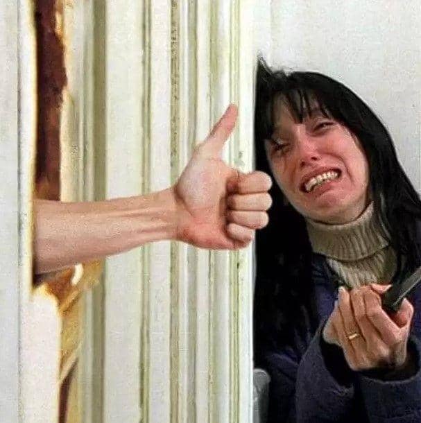 foto editan cuplikan film horor (instagram.com/pixelfaker)