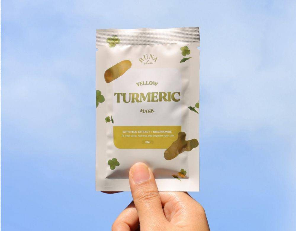 Runaskin Yellow Turmeric Mask (shopee.co.id/runaskin_id)