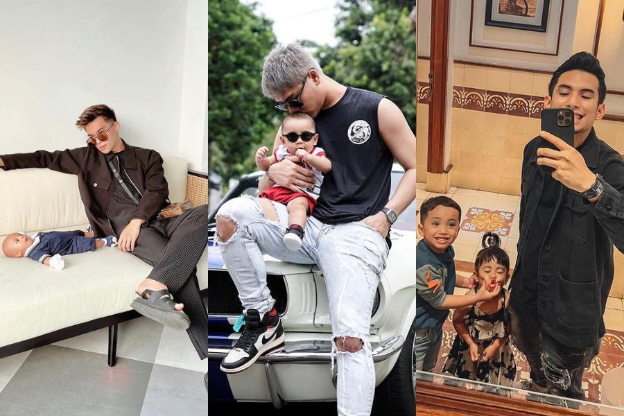9 Ide Outfit Momong Anak ala Artis Pria, Papa Muda Wajib Coba!