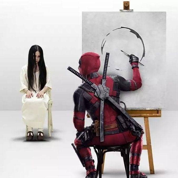 foto editan cuplikan film horor (instagram.com/pixelfaker)