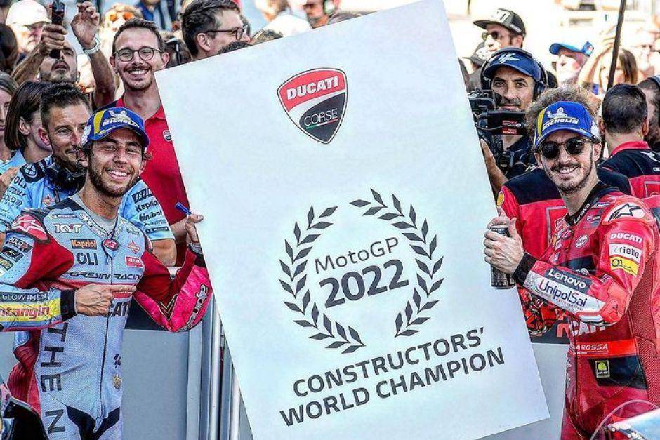 Ducati merebut gelar juara dunia konstruktor MotoGP 2022. (instagram.com/ducaticorse)