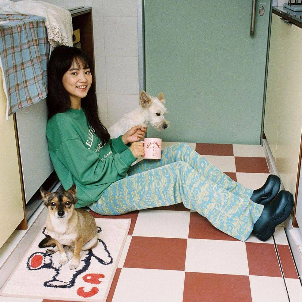 OOTD colorful ala Yoon Seung Ah (instagram.com/doflwl)