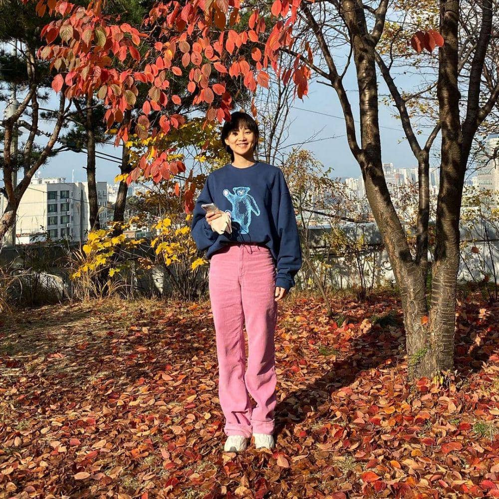OOTD colorful ala Yoon Seung Ah (instagram.com/doflwl)