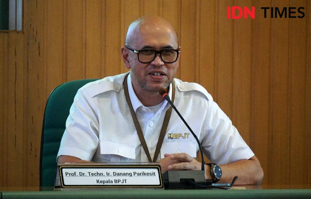 Kepala Badan Pengatur Jalan Tol (BPJT) Kementerian Pekerjaan Umum dan Perumahan Rakyat (Kemen PUPR), Danang Parikesit. (IDN Times/Herlambang Jati Kusumo).