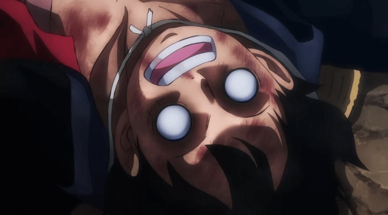 Luffy sempat K.O. (Dok. Toei Animation/One Piece)