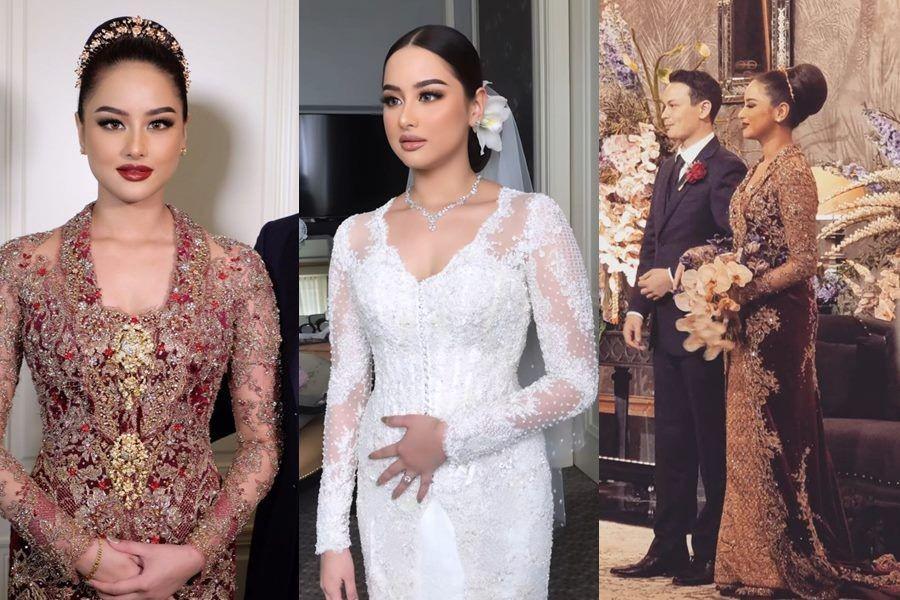 9 Ide Makeup dan Kebaya Pernikahan Adik Maudy Ayunda, Bold dan Glam!