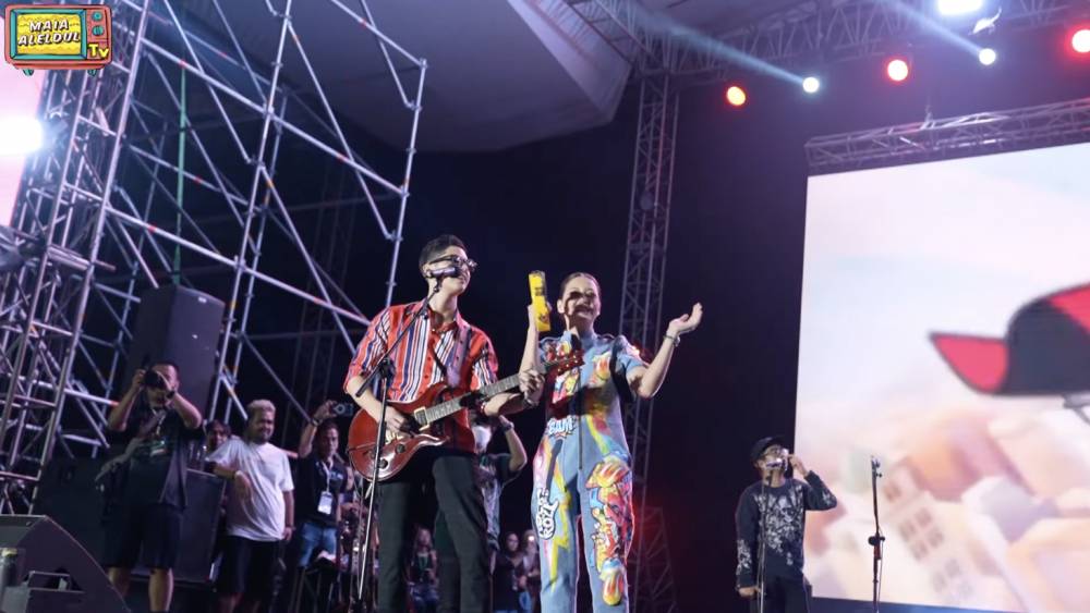 Maia Estianty satu panggung bareng Al, El, dan Dul (YouTube.com/MAIA ALELDULTV)