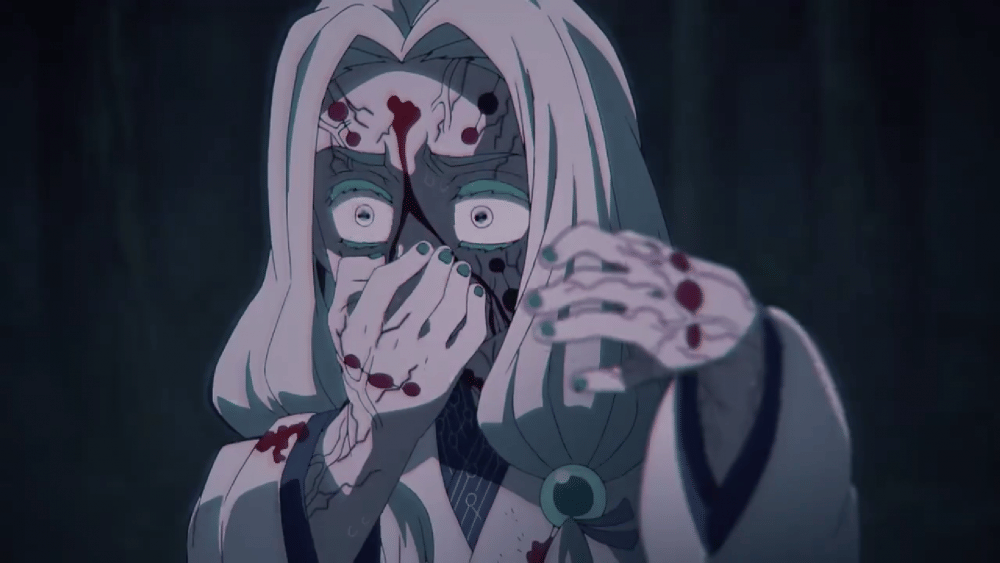 Shinobu membunuh iblis menggunakan racun (dok. Ufotable/ Kimetsu no Yaiba)