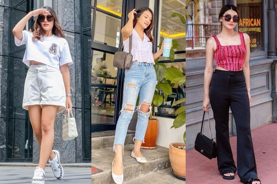 9 Ide Padu Padan Crop Top ala Anissa Aziza, Mama Muda yang Kekinian!