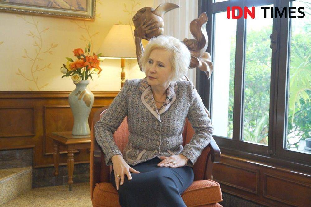Duta Besar Rusia untuk Indonesia, Lyudmila Vorobieva. (IDN Times/Reynaldy Wiranata)