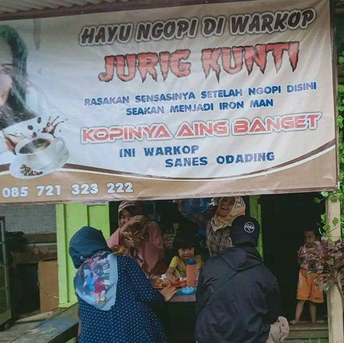 nama warung bertema hantu (Instagram.com/awreceh.id)