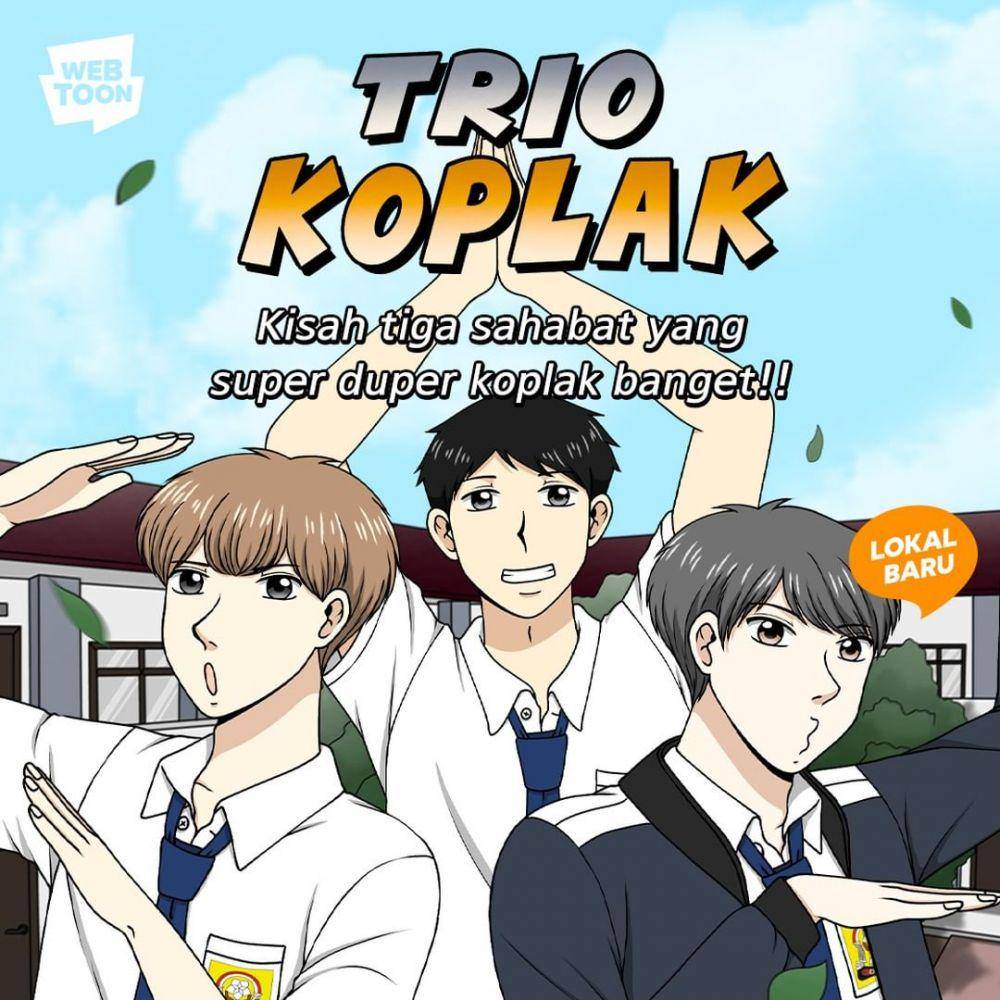 poster webtoon Trio Koplak (instagram.com/linewebtoon.id)