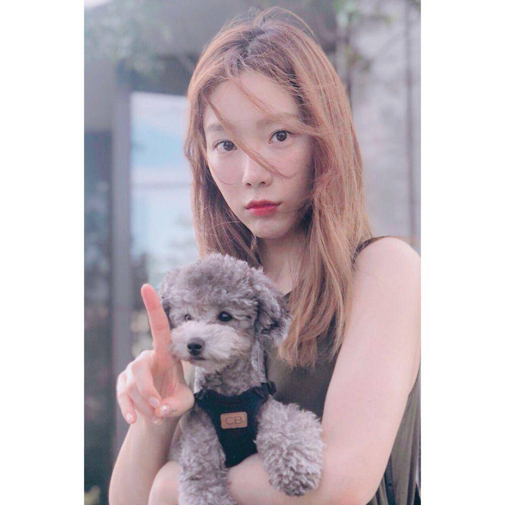 Taeyeon dan Zero, anjingnya (Instagram.com/taeyeon_ss)