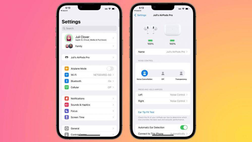 ilustrasi fitur baru AirPods di iOS 16 (dok. Apple)
